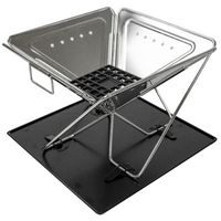 Not Lost Flatfold Stainless Steel BBQ Grill 35cm